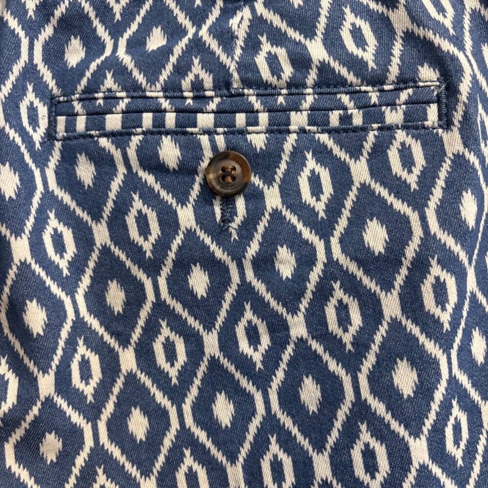 Dear John Women’s Printed Shorts Blue White Geometric Size 26 NWT - Picture 6 of 13